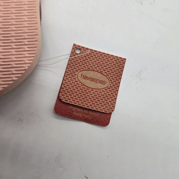 New Havaianas flip flops Sandals pink Baby Girl Toddlers sz 9 C rose gold child - Picture 6 of 6